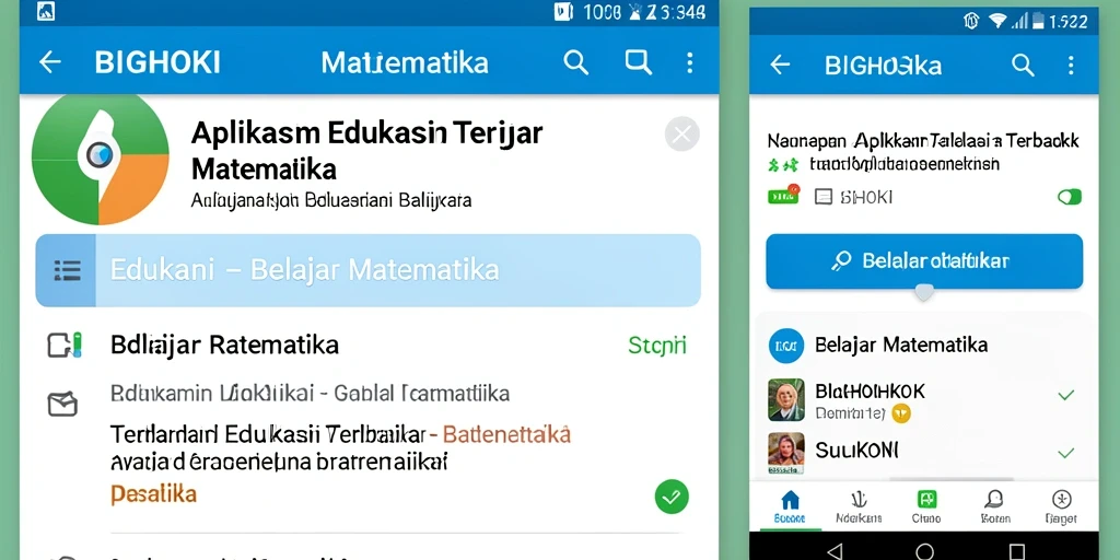 Tampilan antarmuka BIGHOKI yang sederhana dan menarik untuk belajar matematika.