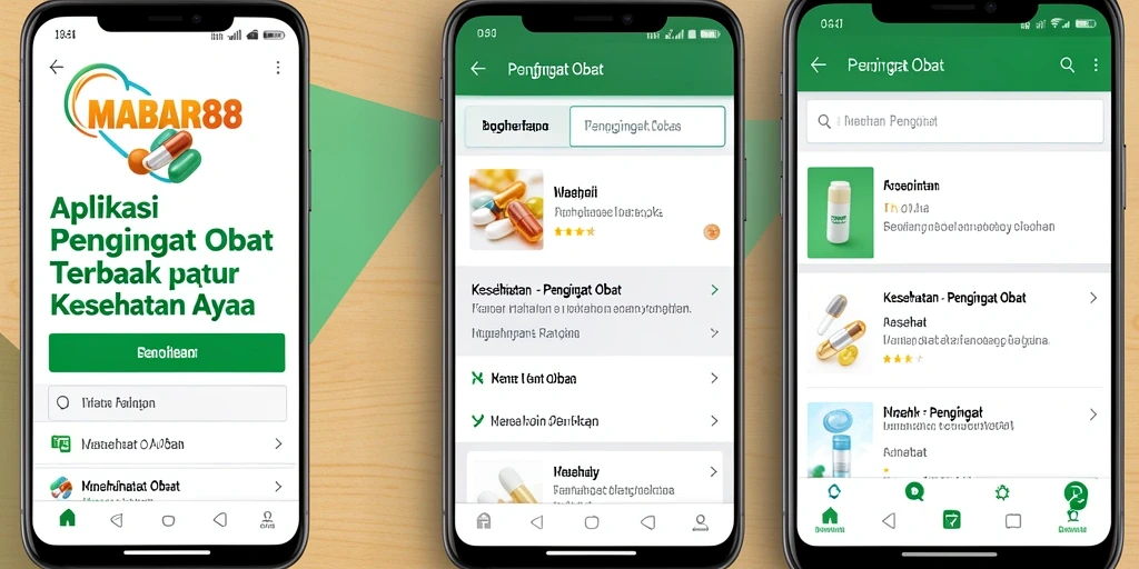 Antarmuka MABAR88 yang intuitif dan ramah pengguna untuk pengingat obat.