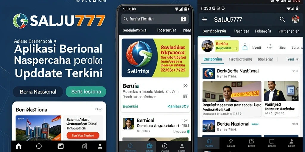 Tampilan antarmuka SALJU777 menunjukkan berita nasional terkini.